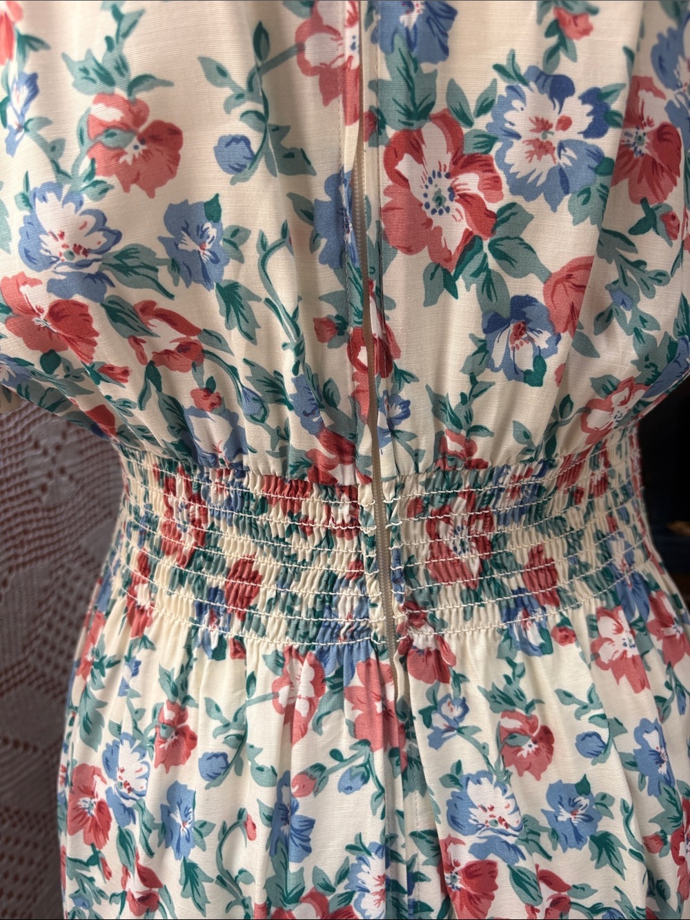 Vintage Karin Stevens Floral Midi Dress - Picture 10 of 14